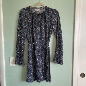 Loft Floral Dress Long Sleeve Size XS